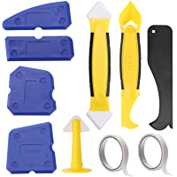 Gozlu 10 Piezas Herramientas de Eliminador de Silicona- Kit de Espatula Silicona- Herramienta de Calafateo Silicona del…